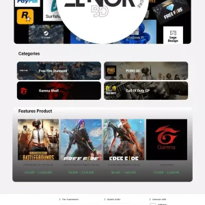 (Demo-4) Gaming TopUp, Visa & Gift Card Selling Website Code | ZENOR BD | zenor bd
